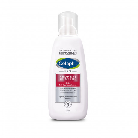 Cetaphil PRO Redness Control milder Reinigungsschaum 236ml x 3st, Пенка для умывания для чувствительной кожи и кожи с покраснениями, мягкое очищение лица, 236 мл x 3шт