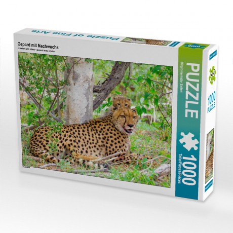 CALVENDO Puzzle CALVENDO Puzzle Gepard mit Nachwuchs Пазл CALVENDO Пазл гепард с потомством