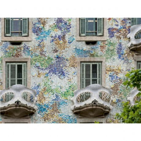 CALVENDO Puzzle CALVENDO Puzzle Fassade eines Hauses von Gaudi Пазл CALVENDO Puzzle Фасад дома Гауди
