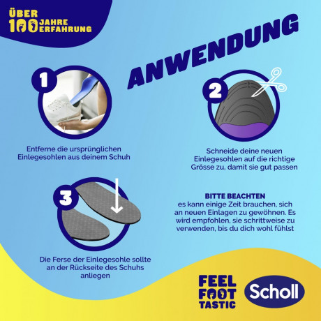 SCHOLL In-Balance Einlagen bei Plantar Fasziitis Gr. M 40-42, 1 St, Шолль Ортопедические стельки при плантарном фасциите, размер M 40-42, 1 пара
