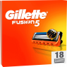 GILLETTE Rasierklingen, Fusion5, 18 St, Джилетт Сменные кассеты Fusion5 для мужской бритвы, 18 шт.