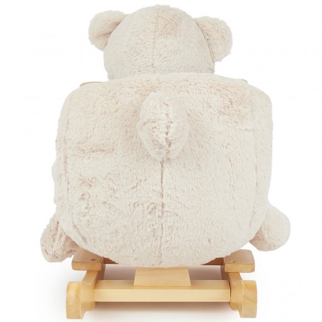 bieco Schaukelpferd Plusch Bar Schaukeltier 60 cm Baby Wippe Holz Spielzeug ab 9 M Schaukeltiere Лошадка-качалка Плюшевая перекладина Животное-качалка 60 см Детская качалка Деревянная игрушка от 9 м Животные-качалки