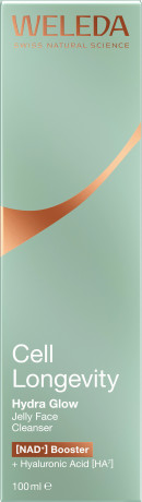WELEDA Cell Longevity Hydra Glow Jelly Face Cleanser, 100 ml, Очищающий гель для лица Hydra Glow с гиалуроновой кислотой, 100 мл