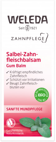 WELEDA Salbei Zahnfleischbalsam, 30 ml, Бальзам-гель для чувствительных дёсен с шалфеем и ромашкой, 30 мл