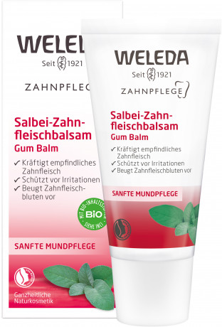 WELEDA Salbei Zahnfleischbalsam, 30 ml, Бальзам-гель для чувствительных дёсен с шалфеем и ромашкой, 30 мл