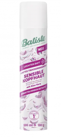 Batiste Trockenshampoo Sensible Kopfhaut Сухой шампунь для волос для чувствительной кожи головы, с алоэ вера, 200мл