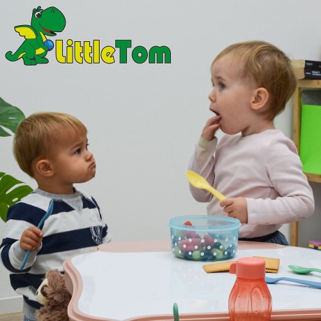 LittleTom Spieltisch oval inkl 1 Stuhl Rosa Овальный игровой стол с 1 стулом розовый