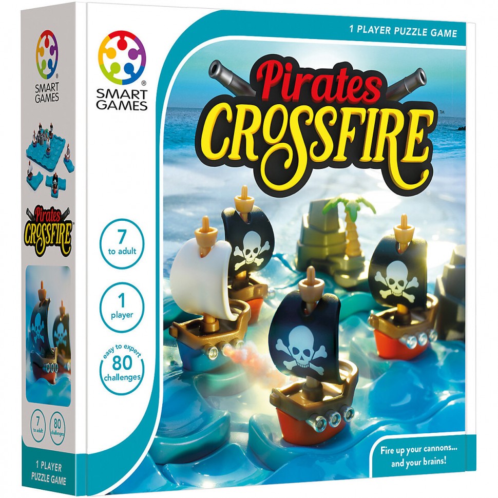 Купить Smart Games Pirates Crossfire (80 Herausforderungen) Перестрелка  пиратов (80 испытаний) в интернет-магазине Diskontshop.eu Германия всего за  4 172 руб. в