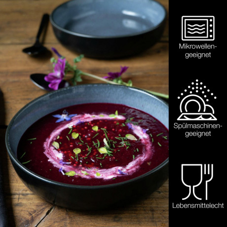 Moritz & Moritz Moritz & Moritz Suppenteller 6-tlg. DIGITAL blau Суповые тарелки Moritz &amp; Moritz 6 шт. ЦИФРОВОЙ