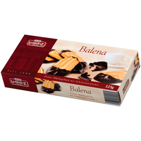 Lambertz Balena Песочное печенье с темным шоколадом 125г