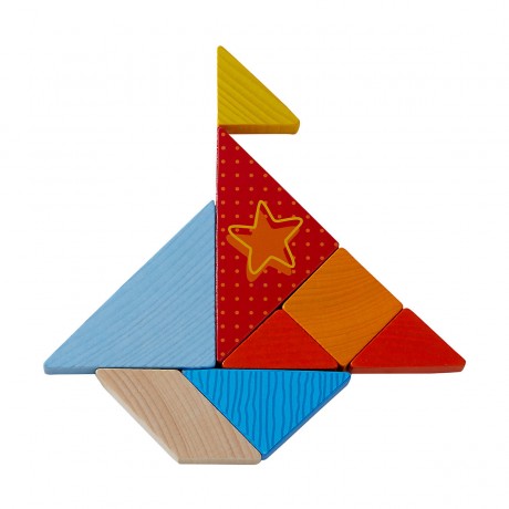 Haba HABA 305777 Legespiel Bunter Tangram-Mix HABA 305777 Пазл Разноцветный танграм микс