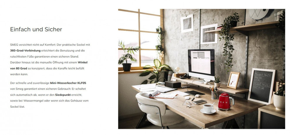 SMEG SMEG Wasserkocher SMEG Wasserkocher Edelstahl 0,8 L Fassung, 1400 W, Wasser Kocher, 1400,00 W, 360° Basis, BPA- Frei, elektrischer Wasser Kocher Klein Mini Чайник SMEG Чайник SMEG, нержавеющая сталь, емкость 0,8 л, 1400 Вт, водоварка, 1400,00 Вт, ос