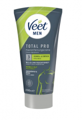 Veet for Men Men Haarentfernungscreme Oberkörper &amp; Beine, normale Haut, Крем для удаления волос для мужчин, предназначенный для верхней части тела и ног, для нормальной кожи.