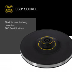 Gutfels Gutfels Wasserkocher WATER 4010, 1.7 l, 2200 W, XL-Kocher mit blauer Ambientebeleuchtung  Чайник Gutfels WATER 4010, 1,7 л, 2200 Вт, чайник XL с синей подсветкой