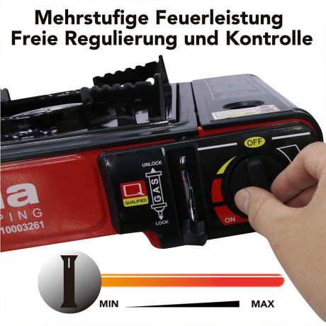 Melko Melko Gaskocher Gaskocher Campingkocher mit Koffer Herd Kartuschenkocher Gasherd, (Stuck), Piezozundung  Газовая плита Melko газовая плита походная плита с чемоданной плитой картриджная плита газовая плита, (лепнина), пьезоподжиг