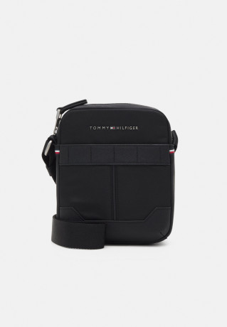 Tommy Hilfiger ELEVATED MINI UNISEX REPORTER Across body bag black ELEVATED MINI UNISEX REPORTER Сумка через плечо черный
