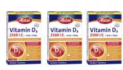 ABTEI Vitamin D3 2500 I.E. Tabletten Titandioxidfr 3stk x 50st, Витамин D3 2500 + Цинк + Селен, 3 упаковки х 50шт