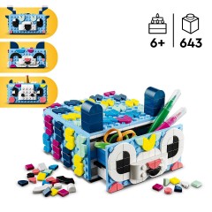 LEGO LEGO DOTS 41805 Tier-Kreativbox mit Schubfach LEGO DOTS 41805 Набор для творчества с ящиком для животных