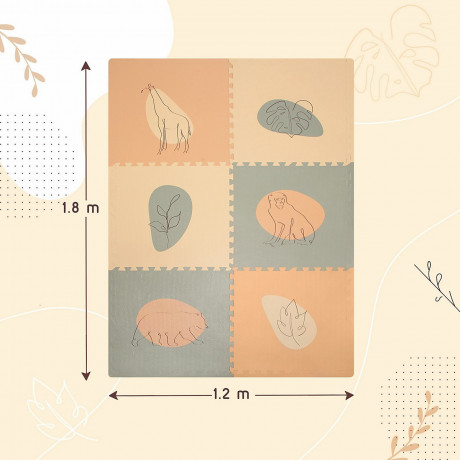 Hakuna Matte XXL Puzzlematte fur Babys – Jungle Sunset Puzzlematten Коврик-пазл XXL для малышей