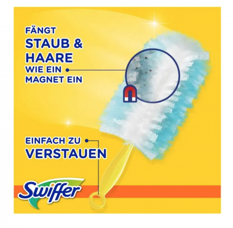 Swiffer Staubmagnet Fresh and clean aroma Starter kit 1 ручка + 3 сменные салфетки-насадки с ароматом чистоты и свежести, стартовый комплект для удаления пыли