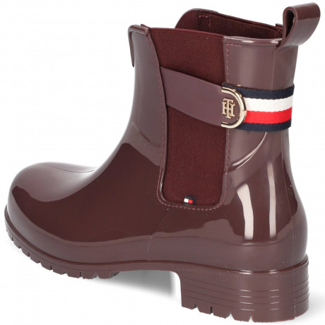 Tommy Hilfiger HARDWARE Wellies Deep Burgundy ОБОРУДОВАНИЕ Резиновые сапоги глубокий бордовый