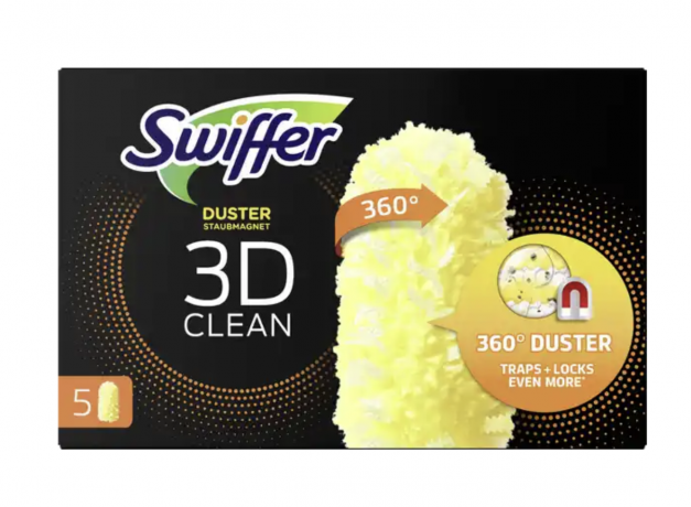 Swiffer 3D SET: Staubmagnet XXL 1st + Tucher Nachfullpack 5St x 5packs (25st), Swiffer щетка для пыли с насадками для дома (Германия), набор 1 щетка + 26 сменных насадок (5х5 + 1), антистатический эффект, 3D Clean
