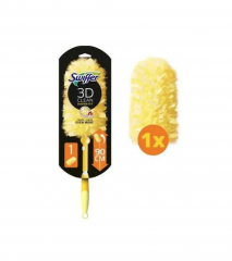 Swiffer 3D SET: Staubmagnet XXL 1st + Tucher Nachfullpack 5St x 5packs (25st), Swiffer щетка для пыли с насадками для дома (Германия), набор 1 щетка + 26 сменных насадок (5х5 + 1), антистатический эффект, 3D Clean