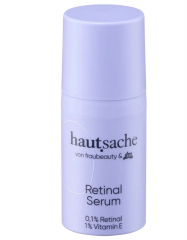 hautsache Retinal Serum 30 ml, Сыворотка для лица антивозрастная от морщин, ночная с ретиналом 0,1% и витамином Е, обновление и выравнивание тона, 30мл