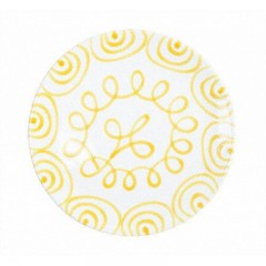 Gmundner Keramik Gmundner Keramik Gelbgeflammt Speiseteller Cup d: 28 cm / h: 2,6 cm Gmundner керамическая желтая чашка с пламенем для обеденной тарелки d: 28 см / высота: 2,6 см