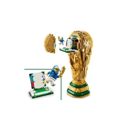 LEGO 43020 FIFA World Cup Trophy 2026, Конструктор FIFA World Cup Trophy 2026 43020 (Дания), 2842 детали, официальный кубок чемпионата мира по футболу, коллекционная модель