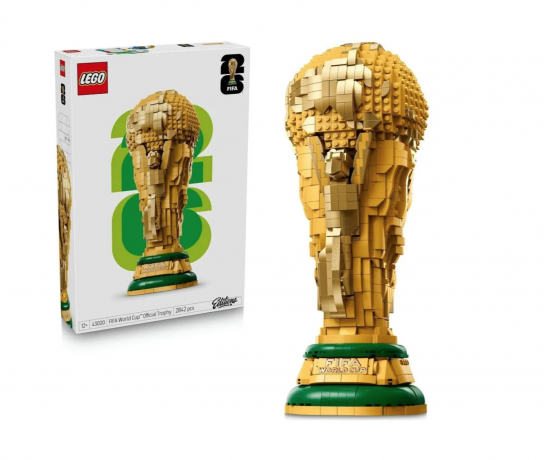 LEGO 43020 FIFA World Cup Trophy 2026, Конструктор FIFA World Cup Trophy 2026 43020 (Дания), 2842 детали, официальный кубок чемпионата мира по футболу, коллекционная модель