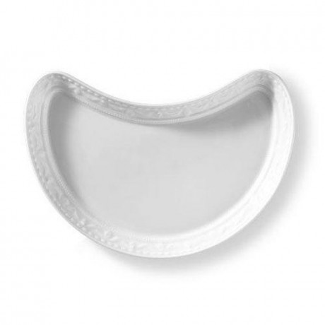 KPM Berlin KPM Kurland Weiss Salatteller halbmondformig 23 x 13 cm КПМ Курланд Вайс Салатная тарелка в форме полумесяца 23 х 13 см