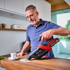 Einhell Einhell Akku-Hand-und Stielstaubsauger Akku-Handstaubsauger TE-HV 18/06 Li inkl. Starter Kit 2,0 Ah Akku und, Fassungsvermogen 600 ml  Беспроводной ручной пылесос Einhell Беспроводной ручной пылесос TE-HV 18/06 Li, включая стартовый комплект, акку