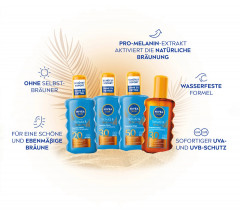 NIVEA SUN Schutz &amp; Braune Sonnenspray LSF 50, 200 ml, Нивеа Солнцезащитный спрей для загара, SPF 50, красивый загар с высокой защитой, водостойкий, 200 мл
