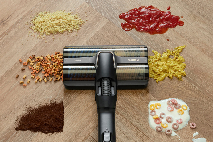 Philips Philips Nass-Trocken-Akkusauger AquaTrio Cordless 7000 Series, Saugen und Wischen in einem Zug, beutellos, XW7110/01  Беспроводной пылесос Philips для влажной и сухой уборки AquaTrio Cordless 7000 Series, уборка пылесосом и мытье полов за один раз