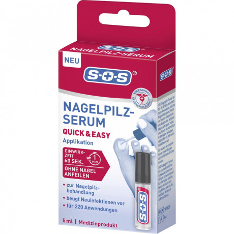 SOS Nagelpilz-Serum Quick and Easy, 5 ml, SOS Сыворотка от грибка ногтей Quick and Easy, быстрое проникновение, 5 мл