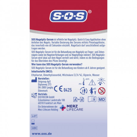 SOS Nagelpilz-Serum Quick and Easy, 5 ml, SOS Сыворотка от грибка ногтей Quick and Easy, быстрое проникновение, 5 мл
