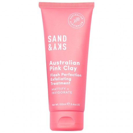 Sand & Sky Australian Pink Clay - Flash Perfection Exfoliating Treatment Gesichtspeeling Peeling, 100 мл
