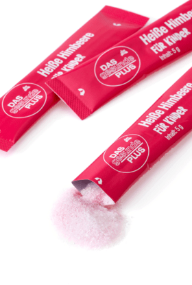 Mivolis Heisse Himbeere fur Kinder Portionssticks Горячий напиток с малиной и витаминами С + D3 для детей от 7-ми лет, пакетики, 20 шт., 100 г