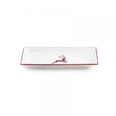 Gmundner Keramik Gmundner Keramik Bordeauxroter Hirsch Snackschale 22x11x2,7 cm Миска Gmundner керамическая бордо из красного оленя 22x11x2,7 см
