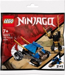 LEGO NINJAGO 2er Set: 30592 Mini-Donnerjager - Polybag + 71740 Jays Elektro-Mech NINJAGO Набор из 2 предметов: 30592 Mini Thunderfighter — полиэтиленовый пакет + 71740 Электромеханический робот Джея
