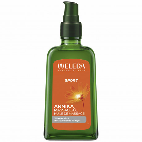 WELEDA ARNIKA Massage-Oel, 100 ml, Массажное масло с арникой для ухода до и после спорта, 100 мл