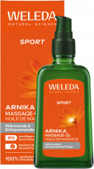 WELEDA ARNIKA Massage-Oel, 100 ml, Массажное масло с арникой для ухода до и после спорта, 100 мл