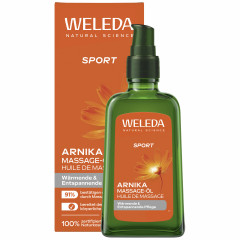 WELEDA ARNIKA Massage-Oel, 100 ml, Массажное масло с арникой для ухода до и после спорта, 100 мл