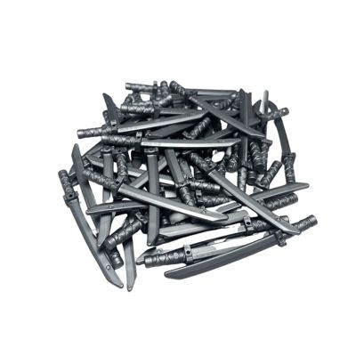 LEGO LEGO Katana Schwert Silber - Flat Silver Weapon 21459 NEU - 75x LEGO Katana Sword Silver — плоское серебряное оружие 21459 NEW — 75x