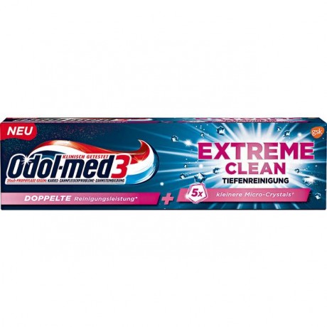Odol med3 Extreme Clean Tiefenreinigungs Экстремальная чистота зубная паста для глубокого очищения, 75 г