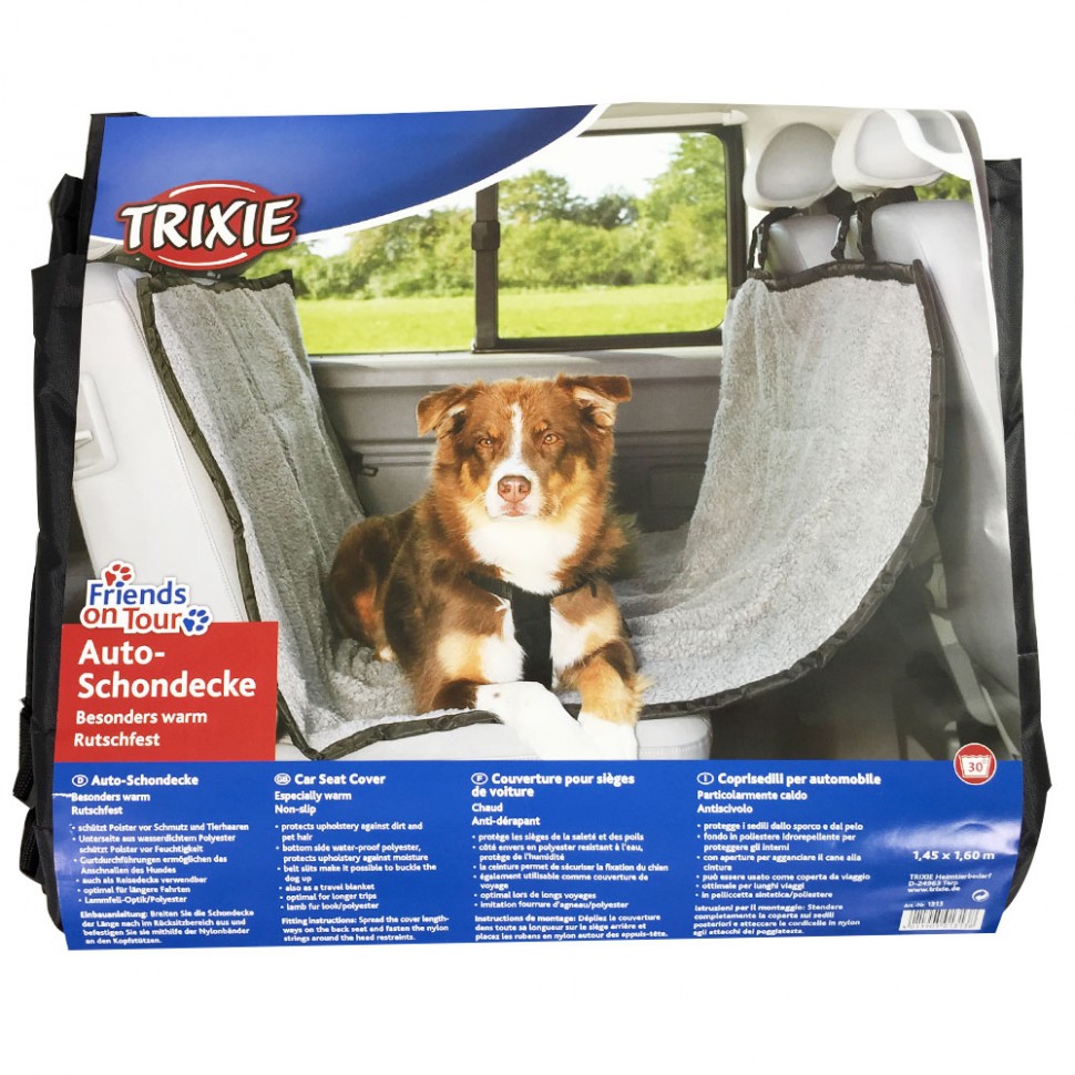 Купить Trixie (Трикси) Auto-Schondecke hellgrau/schwarz 1,45 x 1