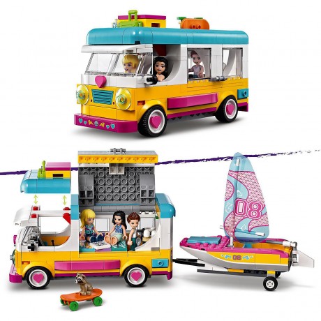 LEGO Friends 41681 Wohnmobil- und Segelbootausflug ЛЕГО Лесной дом на колесах и парусная лодка