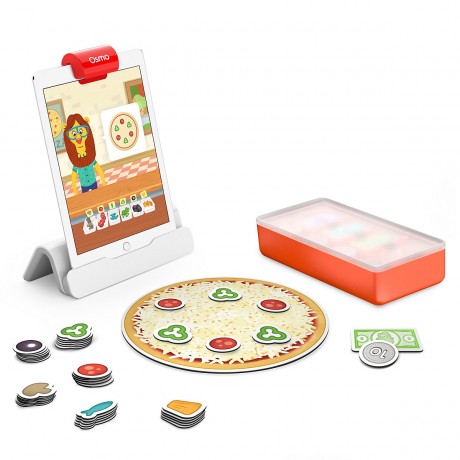 Osmo Lernspielzeug Pizza Co. Starter Kit fur iPad und Fire-Tablet spielend lernen Развивающие игрушки Pizza Co. Starter Kit для iPad и планшета Fire Учитесь