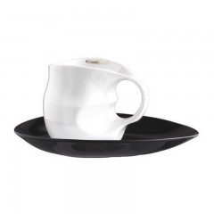 Luigi Colani Luigi Colani Porzellan Ab ovo Black &amp; White Kaffeetasse / Cappuccinotasse 2-tlg. 0,23 L Фарфоровая чашка Luigi Colani Ab ovo Black &amp;amp; White кофейная чашка / чашка для капучино, 2 предмета. 0,23 л